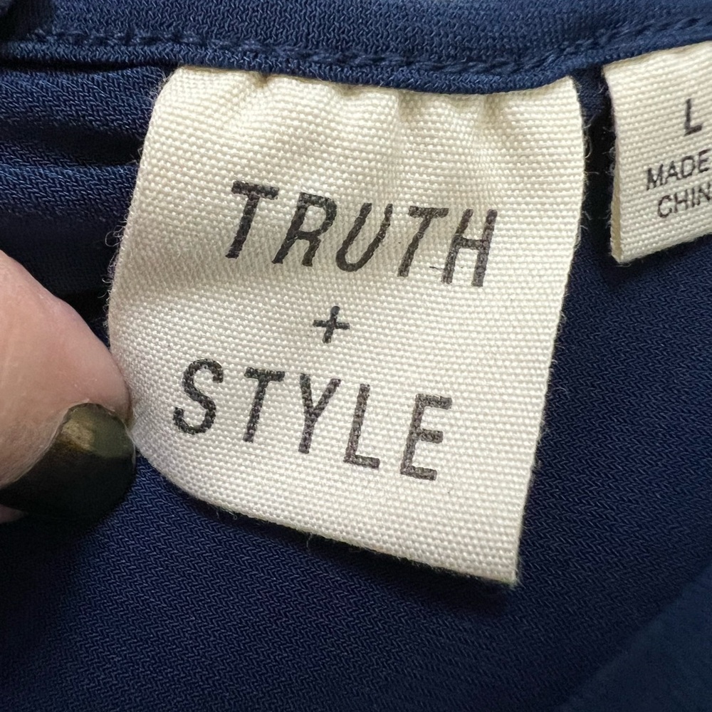 Truth + Style Navy Sleeveless Dress - Picture 2 of 7